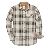 Dubinik® Flanellhemd Herren Kariert Flanellhemden Langarm Casual Button Down Freizeithemd Mit...