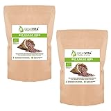 GreatVita Bio Kakaonibs, 2x 800g, rohe Kakaonibs ideal als Topping, Naturprodukt ohne Zusätze