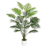 Tuocal 71CM Künstliche Pflanze Wie Echt, 24 Blätter Areca Palme Baum Gefälschte Palme im Topf...