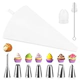 Premium 11-teiliges Spritzbeutel-Set aus Baumwolle (35cm),Inkl. wiederverwendbarer...