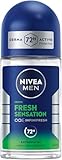 NIVEA MEN Fresh Sensation Deo Roll-On, Antitranspirant für 72h Schutz gegen Schweiß und Geruch,...