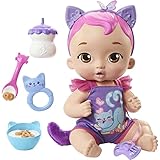 My Garden Baby HHP28 - Katzen-Baby Puppe (blaue Haare) mit Katzenohren und mehr als 20 Geräuschen,...