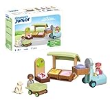 PLAYMOBIL Junior: Organic Market Stall & Forklift