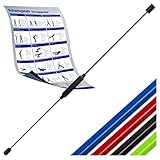 Sport-Tec Schwingstab für Tiefenmuskulatur, Schwungstab für Vibrationstraining flexibel inkl....