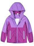 LAUSONS Kinder Regenjacke Wasserdicht Mädchen Softshelljacke Outdoorjacke Leichte Windjacke...