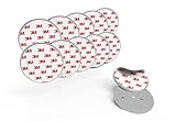 10 x Rauchmelder Halterung ⌀ 70mm - Selbstklebende Magnetpads - 3M Klebepads mit Magnet...