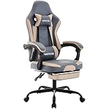 WOTSTA Gaming Chair Computerstuhl Ergonomischer Gaming Stuhl mit Fußstütze Bürostuhl...