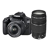 Canon EOS 2000D Spiegelreflexkamera (24,1 MP, DIGIC 4+, 7,5 (3,0 Zoll) LCD, Full-HD, WIFI, APS-C...