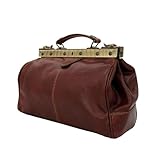 bupell Vintage Arzttasche Hebammentasche Davide aus pflanzlich gegerbtem Leder - Handgefertigt in...