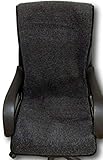 Sesselschoner anthrazit 100% Merinowolle 50x200cm, Sitzauflage, Sesselüberwurf, Überwurf,...