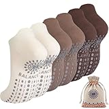 ILovDaisy Pilates Yoga Socken Damen 39-42, Stoppersocken Rutschfeste Sneaker Socken Yogasocken,...