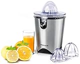 ROMMELSBACHER Zitruspresse ZP 60/E - leistungsstarker/leiser Motor, Edelstahlsieb, klappbare...