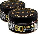 Doppelpack! Premium Fischfutter Aquarium mit 50% Artemia [FÜR WACHSTUM & FARBENPRACHT] - sehr gut...