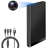 Tebetu Powerbank Klein Aber Stark 10000mAh, Tragbare Powerbank Kamera ohne WLAN, Kleine Body Cam HD...