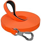 X XBEN Wasserdicht Schleppleine für Hunde,3M 5M 10M 15M 20M 30M Gummierte Schleppleine mit...