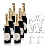 Champagne Laurent-Perrier La Cuvée Brut 0,75l im Geschenkset (6 Flaschen mit Champagner 6...