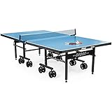 Dione Tischtennisplatte S600o Outdoor - 6mm top - Tischtennistisch Blau TT-Platte klappbar für...