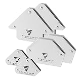 STAHLWERK Schweißmagnet 6er Set – 4 Magnete je 11,3 kg (25 lbs) & 2 Magnete je 4 kg (9 lbs)...