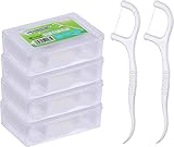 Zahnseide Sticks, KWOKWEI 300 Stk Zahnseide Dental Floss mit Griff, Einwegzahnseide Zahnpflege...