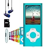 Hotechs MP3-Player/MP4-Player, MP3-Player mit 32 GB Speicherkarte, schlankes Design, digitales...