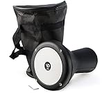 VD Vatan Orientalische Kleine Darbuka Trommel Percussion Aluguß mit Lederbezug, Schwarz, 30 cm.,...