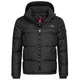 Höhenhorn Bristen Herren Daunen Winter Jacke Schwarz Gr. M