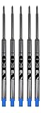 - Waterman Kugelschreiberminen Set Kugelschreibermine, mittlere Spitze, Set OF 5 Blue Ink