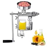 VBENLEM Ölpresse,Manuelle Maschine 304 Edelstahl Ölpresse Maschine Automatische...