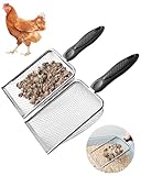 Chicken Poop Scooper Hühnerkotschaufel für Stall,2 Stück, Hühnerstall, Kotschaufel mit 3,8 mm...