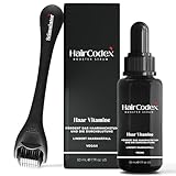 HairCodex Booster Serum 1x 50ML - Haarwuchsmittel, 1x HC Stimulator Dermaroller, Biotin und Keratin,...