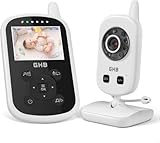 GHB Babyphone mit Kamera Video Baby Monitor 2,4 GHz Gegensprechfunktion ECO Modus Lange Akkulaufzeit...