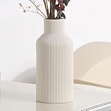 Weiß Keramik Vase für Dekoration, Minimalistische Deko, Moderne Heimdekoration, Weiße vasen für...