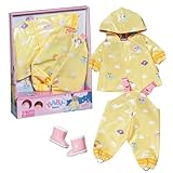 BABY born Deluxe Regen-Oufit mit Regenmantel, Regenhose und Gummistiefeln für 43 cm Puppen, 836460...