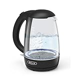 BELLA Elektrischer Wasserkocher, 1,7 l – Mobiler, schnurloser LED-Farbwechsel-Teekessel aus...