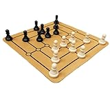 Schachbrett - Reiseschach Brettspiel Für Unterwegs | Holzspielzeug Mit Antikem Rom Design...