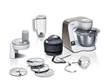 Bosch Küchenmaschine MUM5 MUM5XW20, Edelstahl-Schüssel 3,9 L, integrierte Waage, Mixer 1,25 L,...