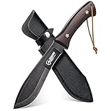 DRAGON RIOT Jagdmesser Feststehende Klinge, Outdoor Messer Survival Full Tang, Camping Messer mit...