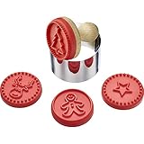 Westmark Keksstempel-Set/Ausstechformen-Set, 6-tlg. mit 4 weihnachtlichen Motiven, Ø ca. 5 cm,...