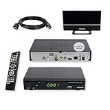 SET-ONE EasyOne 740 HD DVB-T2 Receiver, Freenet TV (Private Sender in HD), Full-HD 1080p, HDMI, USB...