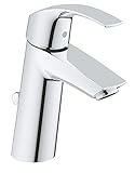GROHE Eurosmart - Badarmatur Einhand- Waschtischarmatur (M- Auslauf, mit Zugstangen-...