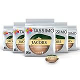 Tassimo Kapseln Jacobs Typ Latte Macchiato Classico, 40 Kaffeekapseln, 5er Pack, 5 x 8 Getränke