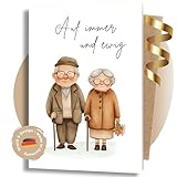 LINDFALL® Premium Glückwunschkarte zur Hochzeit. Hochzeitskarte lustig, Grußkarte Vermählung,...