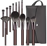 HEYMKGO Pinselset Makeup, 12 Stück Professionelles Make Up Pinsel Set, Foundation Blending...