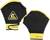 CRESSI Aqua Boost Swim Gloves Black/Yellow L-Unisex Neopren Ultraspan Schwimmhandschuhe,...