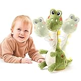 TUMAMA Sprechende Tanzende Dinosaurier Spielzeug,Elektronische Dinosaurier Plüsch-Musikspielzeug...