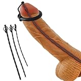 AMZII 3er Dilator Harnröhre Hohl Silikon Penis Plug(350mm) mit Stecker und Fester Eichelring...
