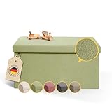 Laleni Sitzbank mit Stauraum groß - Truhenbank mit Stauraum 76x38 cm - Sitztruhe mit Stauraum -...