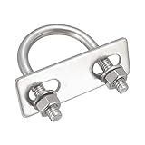 sourcing map 4 Stück Bügelschraube U-Bolzen Bügelbolzen M6 D x 1-1/16' B x 1-7/8' L 304 Edelstahl...