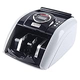 Geldzählmaschine, 5200 UV LED Erkennt Falschgeld 900 Banknoten/Minute, Banknotenzähler MG Banknote...