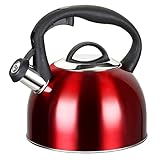 MAISCHOU Flötenkessel 2,5 L Edelstahl für Indutkion, Gas, Pfeifenkessel mit Flöte, Teekessel,...